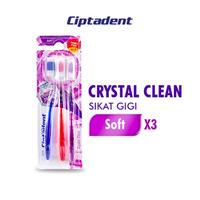 Gambar Ciptadent Sikat Gigi Crystal Clean Soft Isi 3 - Toothbrush dari pajarsodik86 undefined 1 Tokopedia