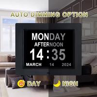 Gambar 7 inch Digital Calendar Alarm Clock with 4 Alarm Options&10 Languages,Photo Frame Media Player,large Dementia Alzheimers Clock dari tohamilimuo558 undefined 3 Tokopedia