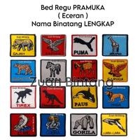 Gambar BED BADGE REGU PUTRA PRAMUKA BORDIR/BED REGU PRAMUKA NAMA HEWAN dari Mail Herdiansyah undefined 1 Tokopedia
