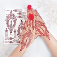 Gambar FREE(manik+gliter) 1PCS KANAN KIRI HENA PENGANTIN PUTIH MARON HENNA TEMPEL 1SET dari perijisasto undefined 4 Tokopedia