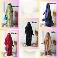 Gambar BARU Shakeena Baju Gamis set sunnah free cadar tali - Gamis set syari adem dari kijangaja undefined 4 Tokopedia