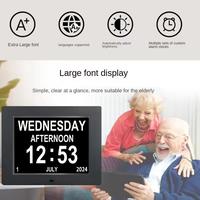 Gambar 7 inch Digital Calendar Alarm Clock with 4 Alarm Options&10 Languages,Photo Frame Media Player,large Dementia Alzheimers Clock dari tohamilimuo558 undefined 4 Tokopedia