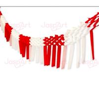 Gambar MJP Garland TARIK MERAH PUTIH Banner Hiasan Dekorasi HUT RI Rumbai Tarik HUT RI Merah Putih 17 AGUSTUSAN dari mariana1_ undefined 1 Tokopedia