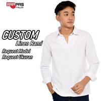 Gambar Custom Baju Kemeja Koko Pria bahan Kain Linen Polos Terbaru - SESUAI GAMBAR, M DEWASA dari RapipasTailor undefined 1 Tokopedia
