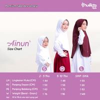Gambar Mueeza Hijab Anak Ainun size M (5-10 th) Bergo Polos Sekolah Anak SD Bahan Premium Spandex jersey dari tukino store undefined 4 Tokopedia