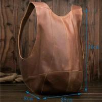 Gambar Tas pria premium kulit asli model unik - tas ransel pria kulit sapi dari opall olshop undefined 4 Tokopedia