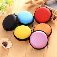 Gambar Portable Case for Headphones Case Mini Zippered Round Storage Hard Bag Headset Box for Earphone Case SD TF Cards dari satriiastore undefined 1 Tokopedia