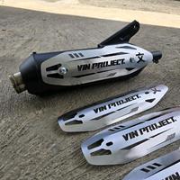 Gambar RAMELARRIZSZ!! Cover Tameng Model Khenochi Original Vin Project Universal semua motor Knalpot Vin Project Bahan Stainless CNC Motorcycle dari Ika Lestarishop10 undefined 1 Tokopedia