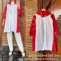 Gambar Outer Jumputan Merah Putih Bolero Vest Cardan Outer Jumputan 2Tone Wanita Modern Batik Kerja Batik Kuliah dari tonkle outer undefined 1 Tokopedia