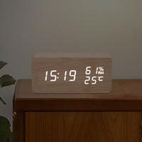 Gambar wooden digital alarm clock, led alarm clock with temperature desk clocks for office,bedside clock dari Hamzah amanah undefined 5 Tokopedia