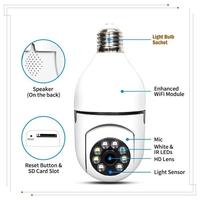 Gambar CCTV BULB WIFI SOCKET LAMPU PTC IOT APPS 2 MP - V360 Pro-Black dari warungtechnology_NEW undefined 5 Tokopedia