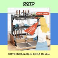 Gambar Goto Kora Kitchen Rack Rak Piring Bumbu Dapur Portable Minimalis Terbaru - 65cm dari albaab store undefined 3 Tokopedia