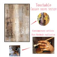 Gambar Nordic Original Oil Painting 100% Hand-Painted Abstract Canvas Mural Real Gravel Texture Wall Art Image For Home Decor Picture dari perakmas undefined 2 Tokopedia