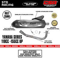 Gambar CSR MUFFLER KNALPOT CSR MUFFLER CSR STANDAR RACING FULL SYSTEM UNTUK MOTOR YAMAHA SERIES MIO SPORTY MIO SMILE FINO N MAX AEROX OLD AEROX NEW NMAX TURBO MIO M3 MIO Z /S X RIDE 125 N MAX OLD/LAMA FINO 125 FINO 115 F1 FAZIO FAZZIO FILANO ORIGINAL CSR dari Marveile garage undefined 1 Tokopedia
