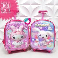 Gambar Tas Sekolah Anak Perempuan Troli Anak TK SD My Melody 3D Timbul - Tas Roda Anak TK - Tas Kuromi Dorong Anak Perempuan - Tas Koper Kuromi - Joyashuz dari zahranitokou undefined 3 Tokopedia
