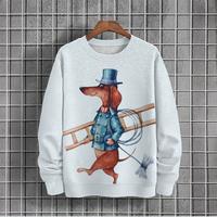 Gambar Harajuku Fashion Dachshund Graphic Sweatshirt Hilarious Design Ugly Christmas Sweater Casual Unisex Streetwear Pet Dog Pullovers dari tronikhias undefined 3 Tokopedia