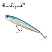 Gambar BassLegend Gunfish Topwater Surface Stick Bait Floating Pencil Popper Stickbait Walker Wobbler Walk The Dog WTD 115mm 20g 115F dari saripin undefined 1 Tokopedia