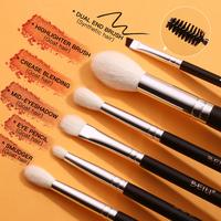 Gambar BEILI Professional Makeup Brushes 6Pcs Black Natural Goat Hair Make Up Brush Kit Eyeshadow Blending Eyebrow Eyelash Makeup Tool dari aullhan undefined 2 Tokopedia