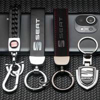 Gambar For SEAT Key Chain Logo Cupra Ateca Ibiza 6j 6f Leon Mk2 FR Cordoba Exeo Arona Toledo Car Styling Metal Leather Keyring Keychain dari TKEREAKWH20275 undefined 1 Tokopedia