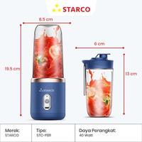 Gambar Starco Juicer Mini Portable Blender Motor Kuat 300Ml Charge Usb New - Putih dari jejuju undefined 3 Tokopedia