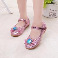 Gambar [Brandedbaby] 25-35 Sepatu Frozen Anak Sepatu Flat Anak Perempuan Princess Fashion Glitter Biru Pink dari citraaaaaaaopp undefined 4 Tokopedia