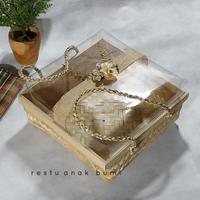 Gambar Kotak seserahan uniq ukuran 25cm premium hantaran parsel buah wadah kain tempat senek nasi tumpeng nasi ketring box sanggan ater ater premium . dari lanbesek undefined 2 Tokopedia