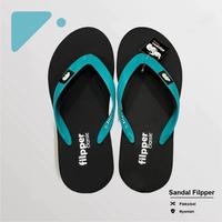 Gambar TERBARU-SANDAL JEPIT PRIA FILPPER VLIPPER CLASSIC SENDAL MIX WARNA - HITAM TALI ABU, 38 dari Mars jaya store undefined 5 Tokopedia