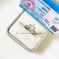 Gambar MOISSANITE Silver 925 Solitaire Ring | Cincin berlian diamond mosang perak KH 1 2 Ct Carat Karat Aurora Aqua Marine Clear - Certified dari silmikaffah55 undefined 4 Tokopedia