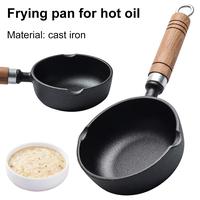 Gambar 11/13cm Cast Iron Mini Egg Frying Pan with Pour Spout Small Wok Milk Pan Butter Melting Pot Gas Stove Induction Cooker Universal dari Unity4U undefined 1 Tokopedia