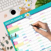 Gambar 2025 Wall Calendar Yearly Wall Planner, 2025 Full Year to View Calendar with Erasable Marker and Adhesive Dot Stickers dari Atiekkk SupriyadiiDj undefined 2 Tokopedia