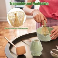 Gambar Matcha Making Kit Japanese Tea Set Scoop (Chashaku）Matcha  (Chasen) Tea Set with Ceramic Bowl Bamboo Accessories for Tea Lovers dari Vanstoreborneo undefined 3 Tokopedia