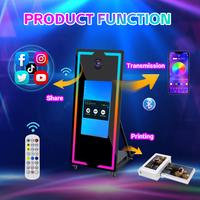 Gambar Selfie Magic Mirror Photo Booth 65'' 45", Portable 43" 32'' 22" Touch Screen PhotoBooth Machine with Camera Printer for Events dari marawah326 undefined 5 Tokopedia