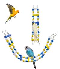 Gambar Parrot Toys Bird Accessories Parakeet Climbing Ladder with Colorf dari Ayunda Ratna Sari undefined 1 Tokopedia