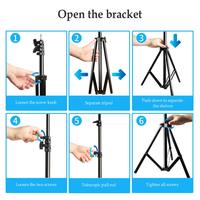 Gambar 2m Light Stand Folding Telescoping Tripod Adjustable Durable Convenient Floor Lamp Holder Tripod Outdoor Camping Accessories dari STORE OF BARRA undefined 5 Tokopedia