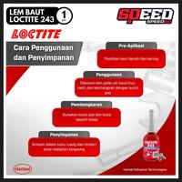 Gambar Ready JT Henkel LOCTITE 243 THREADLOCKER Lem Baut Probolt Stainless & Titanium dari tokohimah undefined 2 Tokopedia