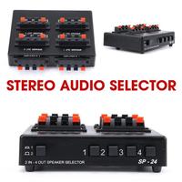 Gambar Import New Mini 2-In-4-Out Stereo Audio Selector Amplifier Switcher Box Speaker Splitter Sp-24B Sp-24 Sp-220S Original High Quality dari randhika seller undefined 3 Tokopedia