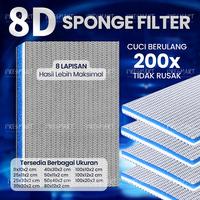 Gambar Premium Bio Sponge Busa 8 lapis  Media Filter 8D Akuarium Kapas Filtrasi Nano Honeycomb Aquarium Ikan - 10x100cm dari Presmart undefined 1 Tokopedia