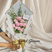 Gambar JAMIN MURAH !!! Buket bunga, buket mawar, buket lily, bunga segar, bunga fresh, bouquet, flowers bouquet, buket bunga matahari, buket wisuda, buket graduation, buket valentine, hari ibu, hari guru, bunga asli, buket snack, buket anniversary - Rose putih 20 dari Euphoria Bloom undefined 3 Tokopedia