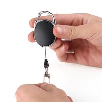 Gambar Keeper Plastic Zinc Alloy Recoil Belt Name Tag Card ABS Keychain Chain Clips Retractable Pull Key Ring Badge Holder Badge Reel dari GROSIR MULYA PRIMA6193 undefined 2 Tokopedia