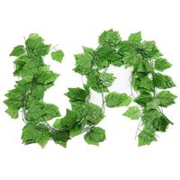 Gambar 2Pcs 210cm Artificial Grape Leaf Rattan Green Decorative Leaves Realistic Ivy Vine For Home Wedding Decor Fake Plastic Plants dari AGEN GROSIRR MITRA TOPIII undefined 5 Tokopedia
