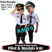 Gambar Baju profesi anak masinis KAI kereta api dan pilot kostum seragam karnaval sekolah cosplay lakilaki perempuan dari muanna det undefined 1 Tokopedia