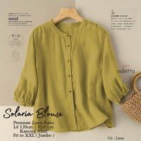 Gambar NEW Atasan Kemeja Crop Top Polos Solaria Blouse Atasan Jumbo Wanita Kemeja Busui Terbaru Bahan Polo Linen Abg Friendly - Ping, L dari ASRIFAH FASHION undefined 4 Tokopedia