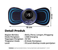 Gambar alat pijat terapi elektrik, alat urut pijat badan listrik, alat terapi kaki, alat terapi telapak kaki, alat terapi setrum listrik, alat terapi pijat seluruh badan, ems alat pijat elektrik, pijat elektrik tempel, mini massager alat terapi, mini massager bu dari tokotytan undefined 1 Tokopedia