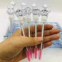 Gambar 10 pcs Big Diamond Lash Brush Disposable Eyelash Brush Spoolie Mascara Wand In Tube dari GROSIR MOTIF CINXIN PEMATA72893 undefined 1 Tokopedia