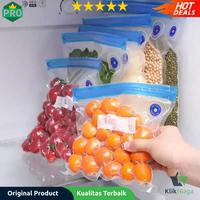 Gambar DMJ Kantong Plastik Vacuum Makanan Ziplock Reusable BPA Free 10 PCS - D400 Klik Niaga dari KLIK NIAGA undefined 1 Tokopedia