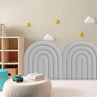 Gambar Padded Wall Panels Soft Anti-Collision 3D Wall Padding Nursery Wall Mats Decorative Peel And Stick Headboard Anti collision dari Ciko Jeremi undefined 3 Tokopedia