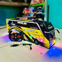 Gambar Miniatur bus telolet basuri remot control,mainan mobil bus telolet lengkap aksesoris lampu dari aliyahhusna undefined 3 Tokopedia