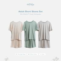 Gambar Asristore8 Adult TENCEL Short Sleeve Set - Cosoco - Moon Beige, S-M dari Asristore8 undefined 1 Tokopedia