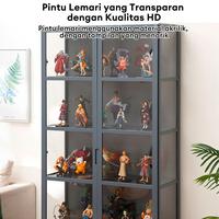Gambar Lemari Rak Pajangan Lemari Hias Multifungsi Minimalis Lemari Kantor lemari Pameran Model Mainan - Putih/5L-42-1P dari PUSATTEK undefined 2 Tokopedia