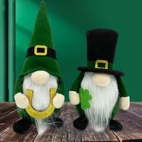 Gambar Toys Plush St Patrick's Day Faceless Doll Green Four-leaf Clover Soft Elf Doll Glitter Rudolph Doll Bar dari AGEN GROSIRR JCKETY TRRBARRRRU undefined 1 Tokopedia